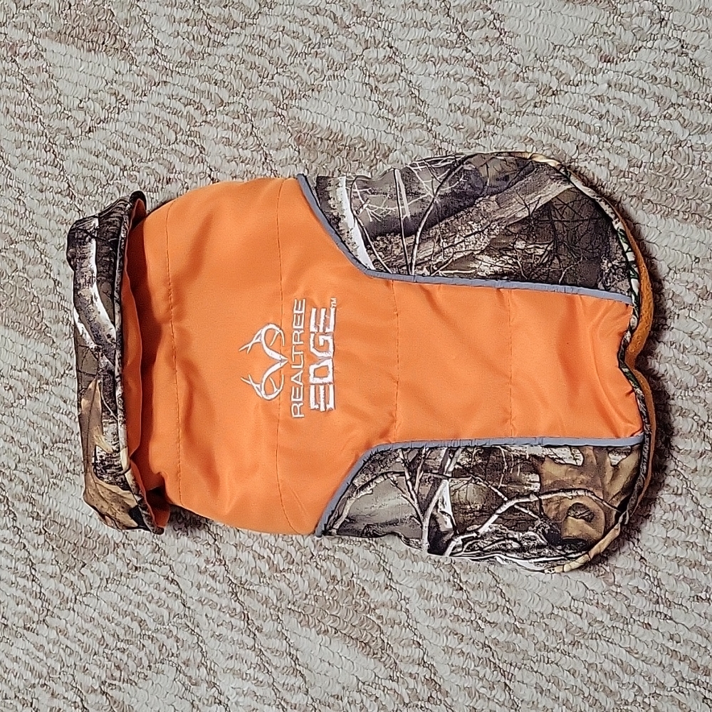 Orange RealTree Edge Dog Coat